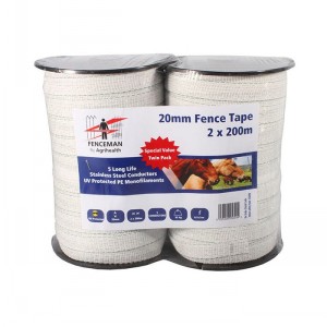Agrifence Fenceman Tape White 2 Pack
